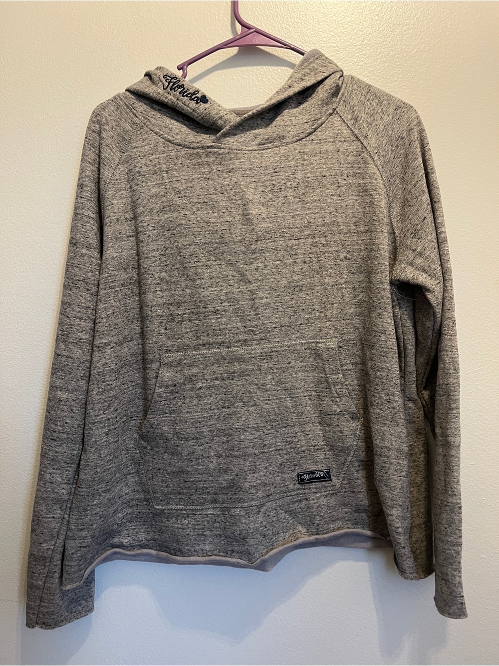 Heather Gray Women's Florida Hoodie Sweater - Cozy Everyday Pullover